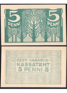 ESTONIA 5 Penni 1919 Fds